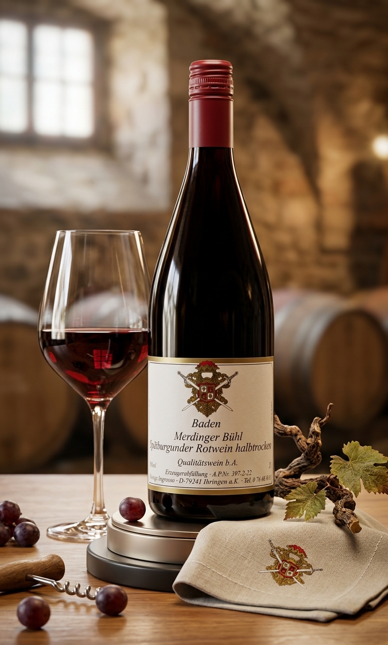 Merdinger Bühl Spätburgunder Rotwein Kabinett feinherb